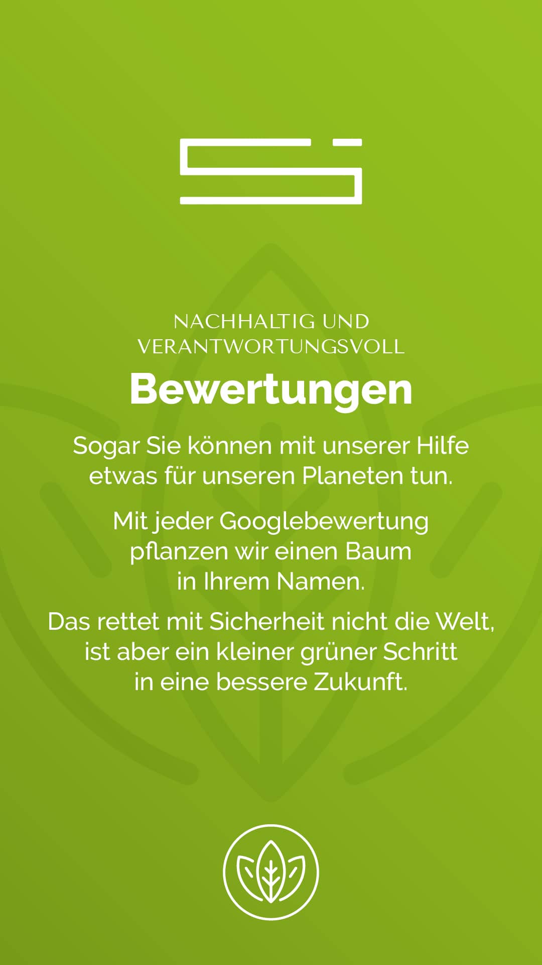 Massnahmen zur Nachhaltigkeit - Bewertungen