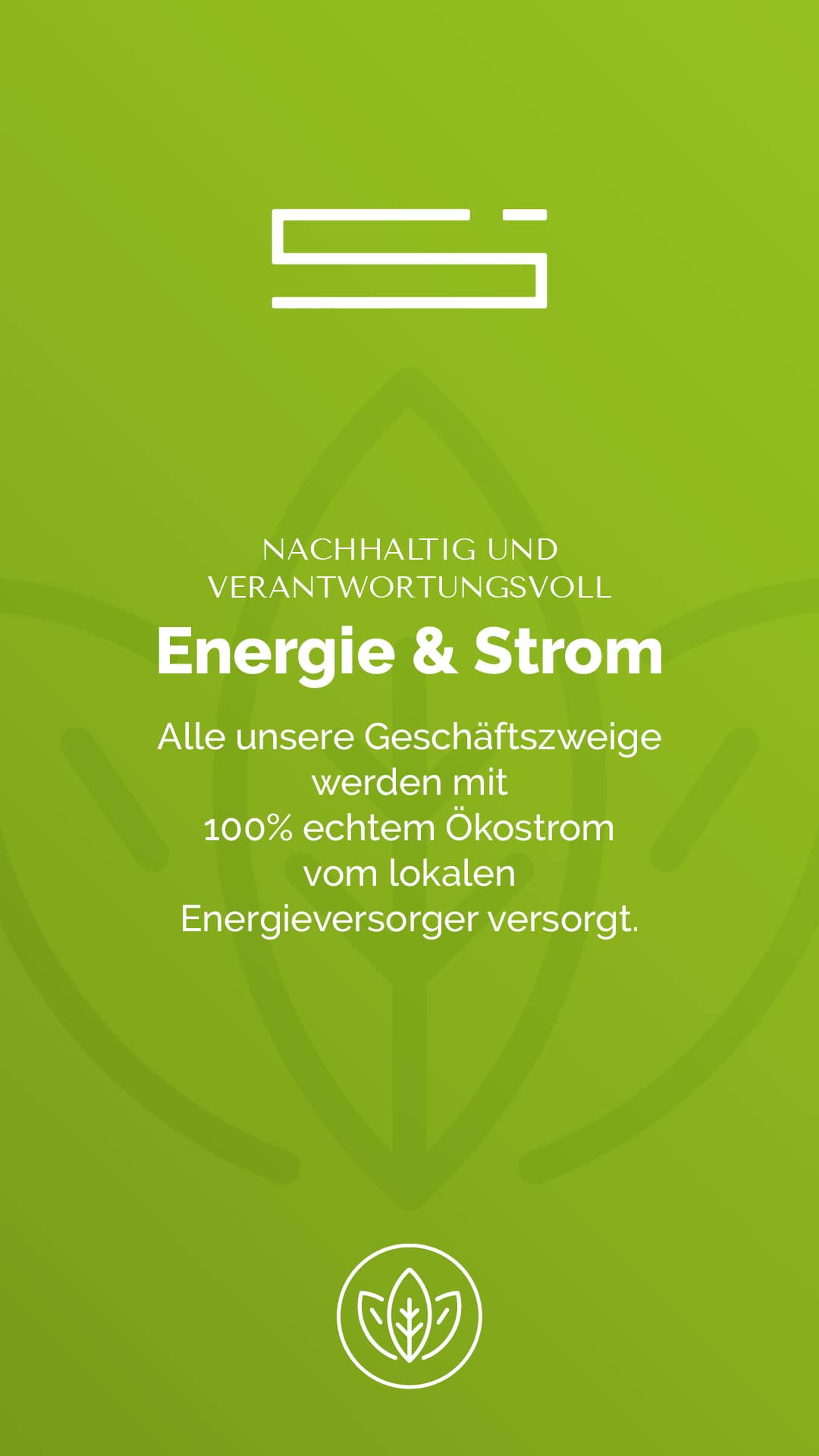 Massnahmen zur Nachhaltigkeit - Energie & Strom